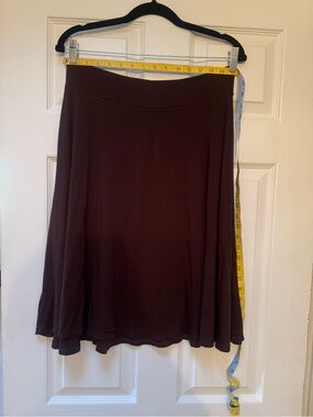 Women's A-Line Knit Skirt - Dark Brown by Cosabella size large
